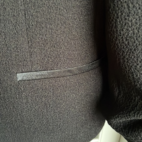 DKNYC Black Tuxedo Open Front Blazer - Picture 4 of 7